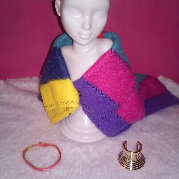 Dotw South Africa Barbie Fashion Cape & necklace Y2K - Picture 3 of 8